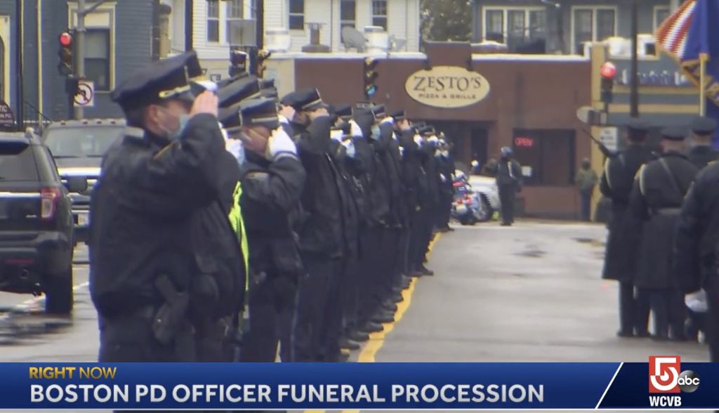 Watch Funeral Procession For Boston Cop Who Died Of COVID19 Headline