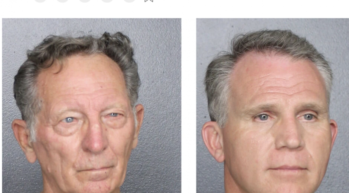 Mug shots of two men