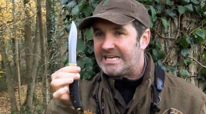 Screen Shot: Youtube, Mike Robinson Hunting Knife