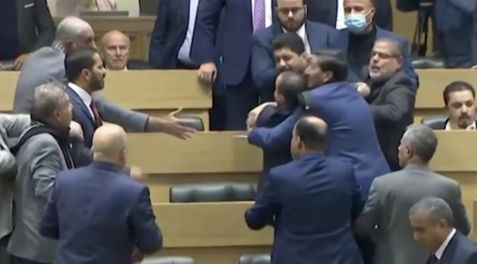 Jordanian legislators resorted to a brawl in an effort to retain the rights of men to treat their wives, mothers, and daughters as their personal property