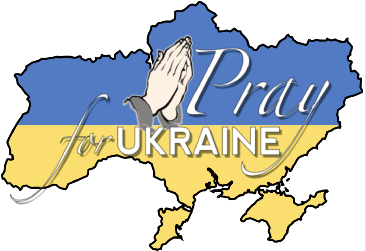 Pray for Ukraine graphic