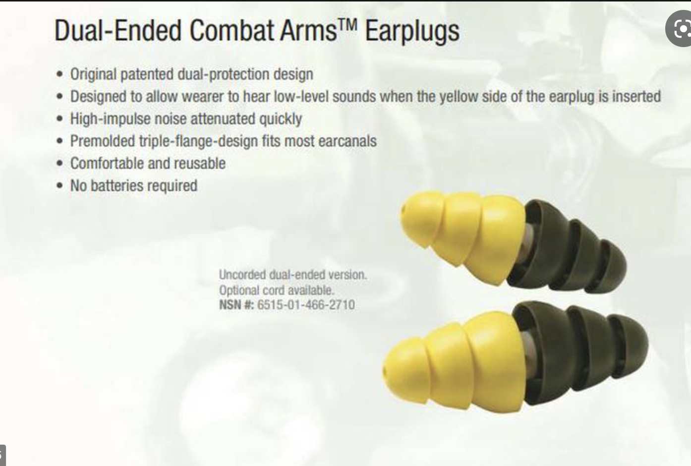 3M military earplugs