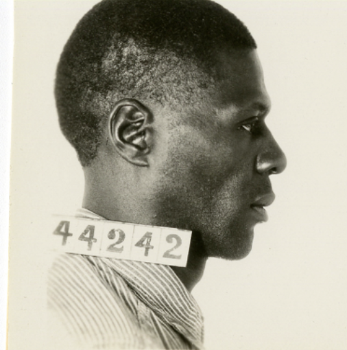 Mugshot of a black prisoner | File
