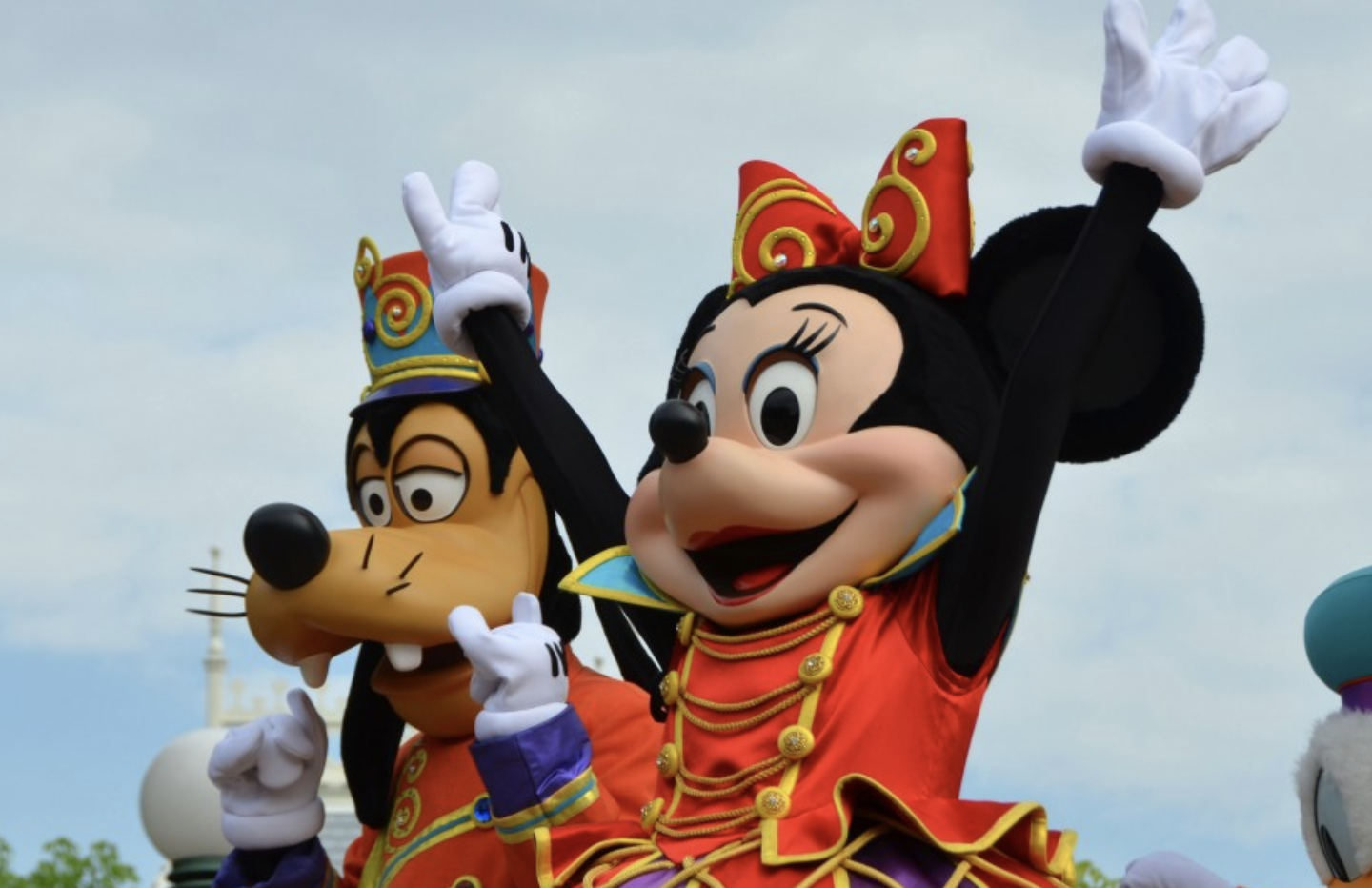 Disney characters on parade