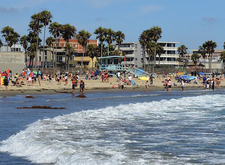 California beach scene