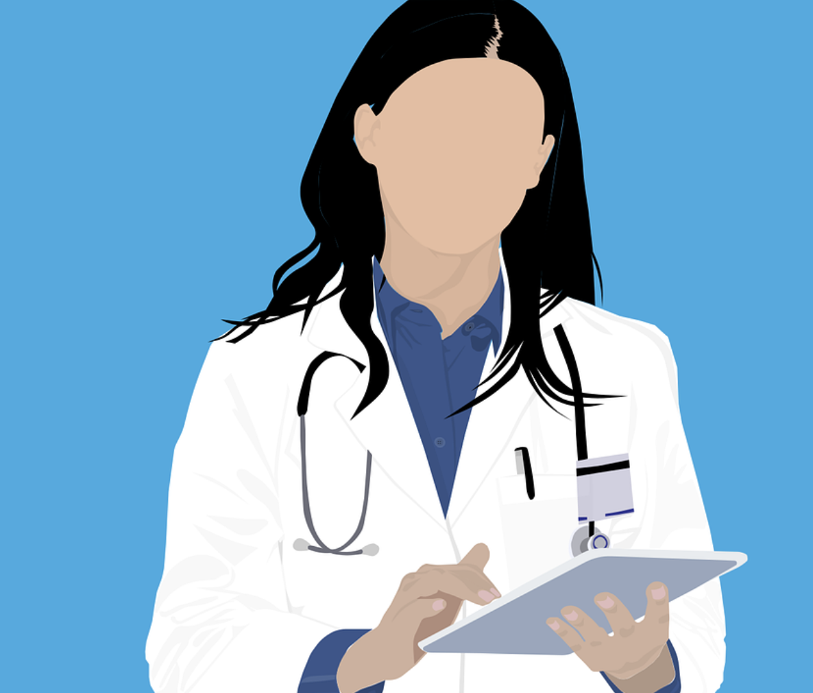 Health care worker, vector image