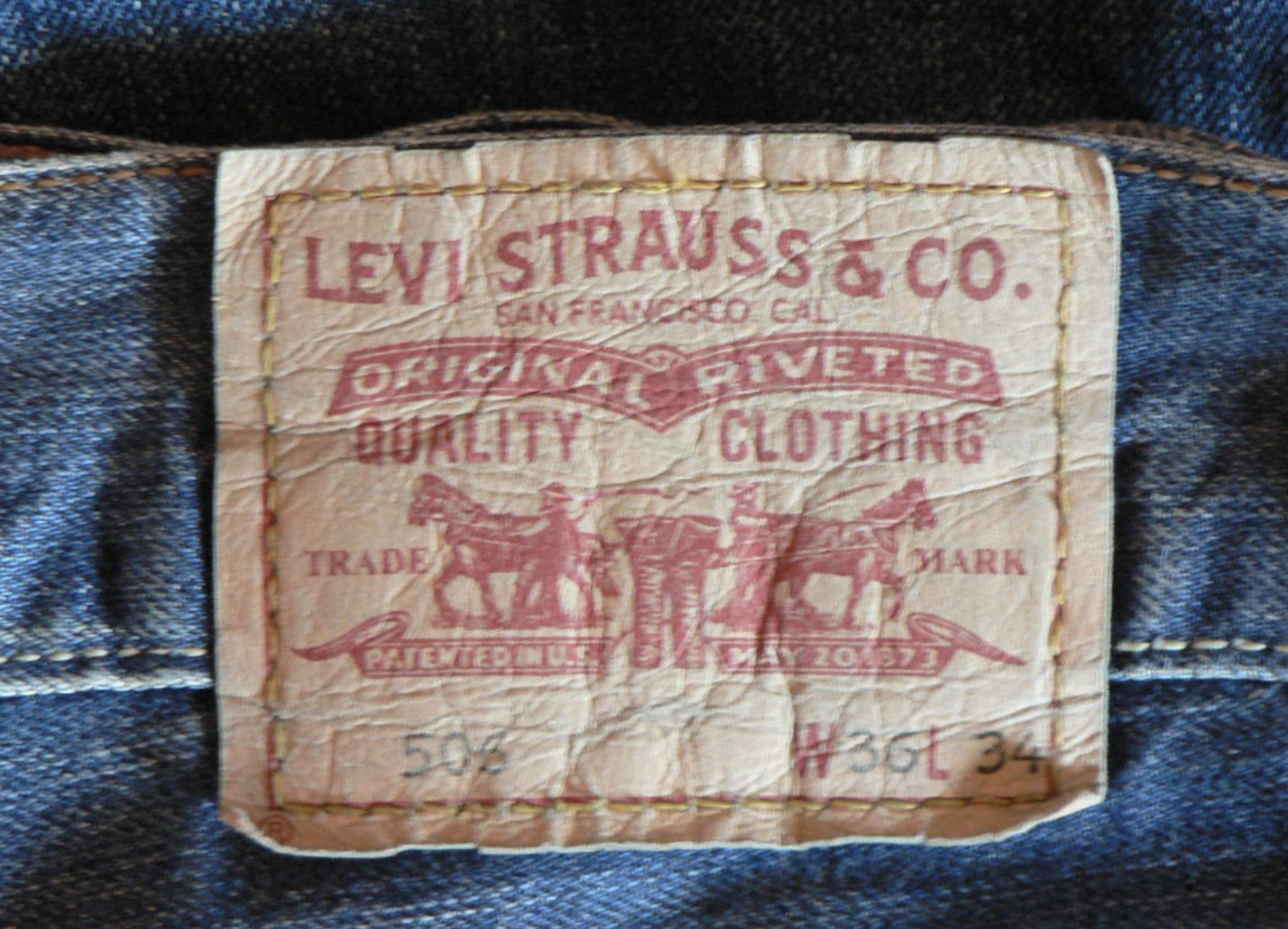 Levi's jeans label
