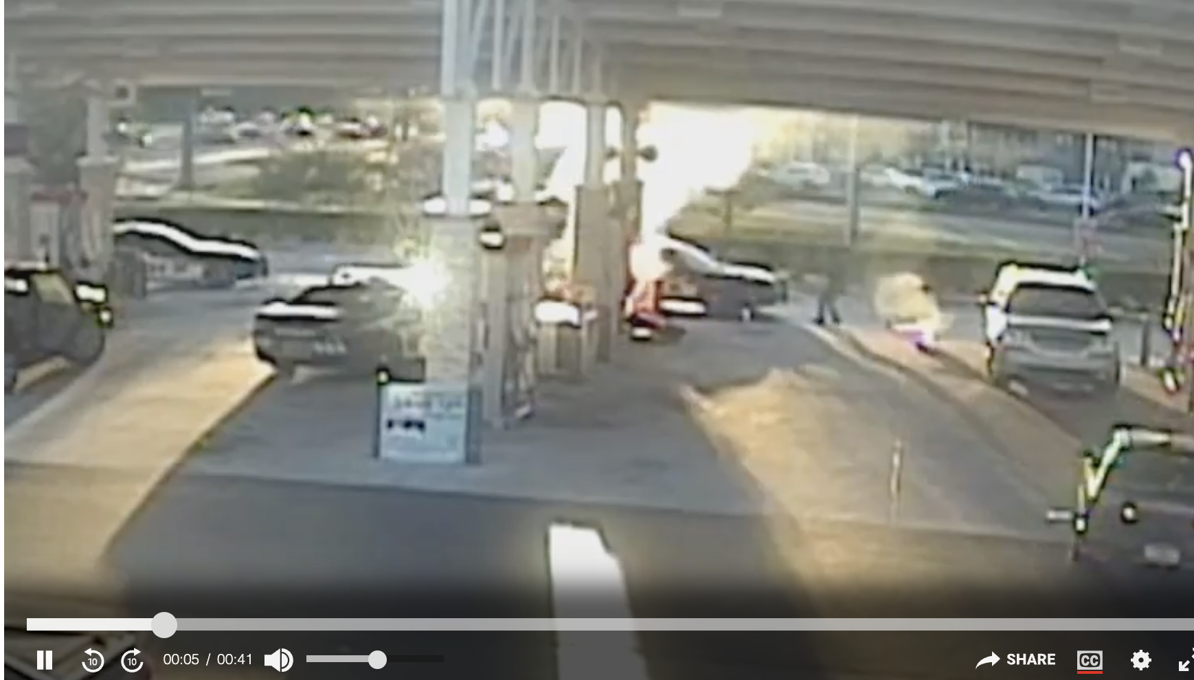 A fireball that erupted at a Florida gas station was caused by a deputy's Taser during the arrest of a motorcycle driver, state investigators found.