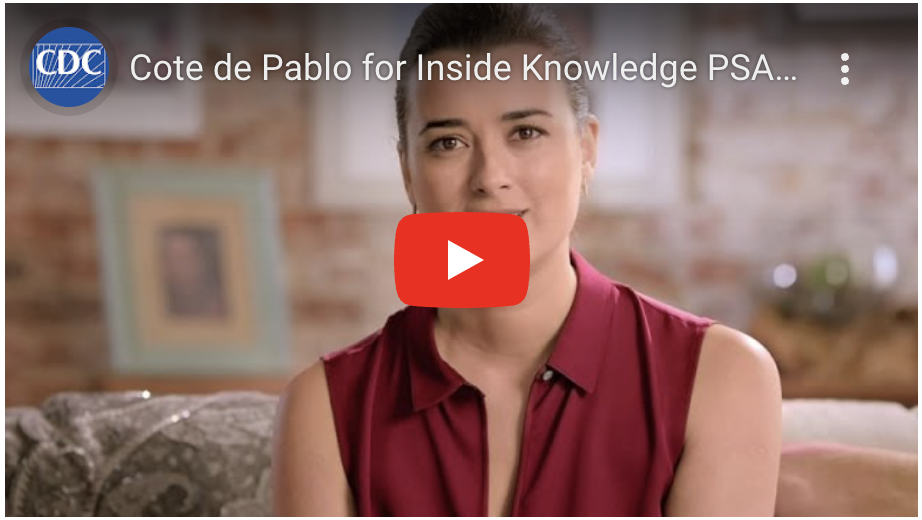 Cote de Pablo for Inside Knowledge PSA