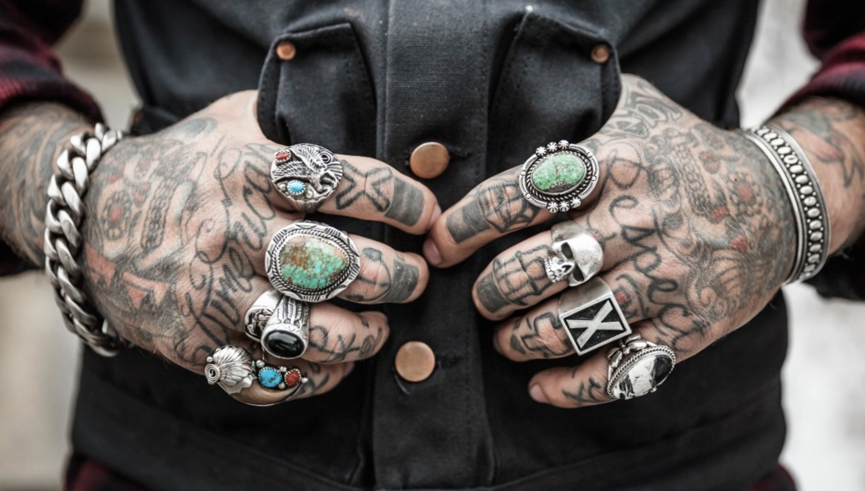 Tattooed hands