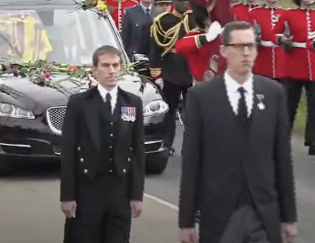 Matthew Magee named as tall man in Queen's funeral procession