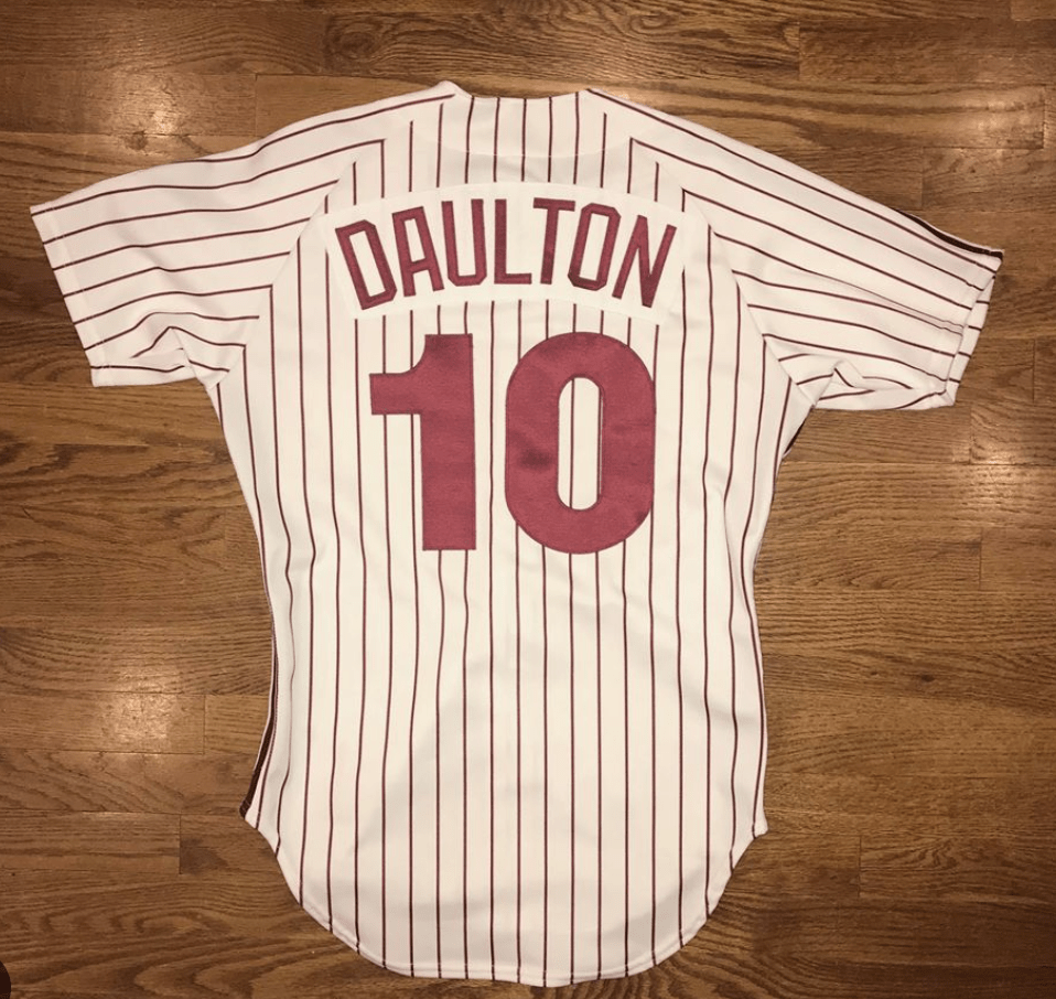 1988 Philadelphia Phillies #10 Darren Daulton home jersey