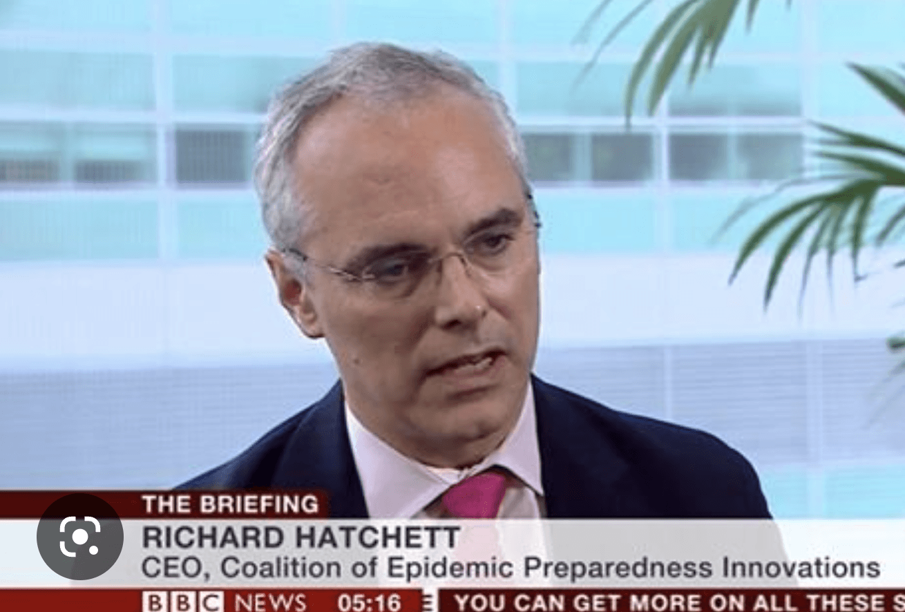 Dr Richard Hatchett, screenshot, BBC