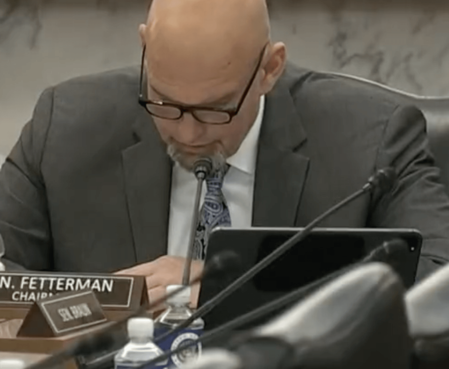 John Fetterman chairs a subcommittee hearing