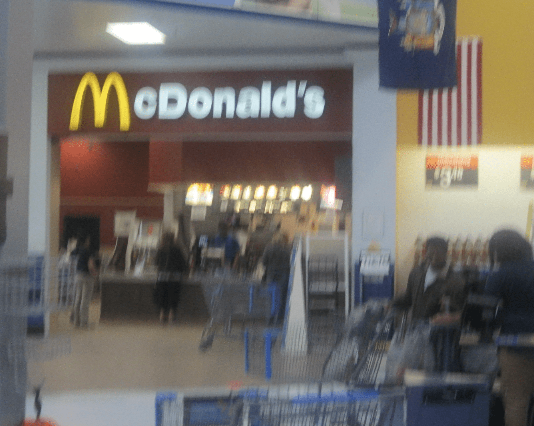 McDonald's in Walmart