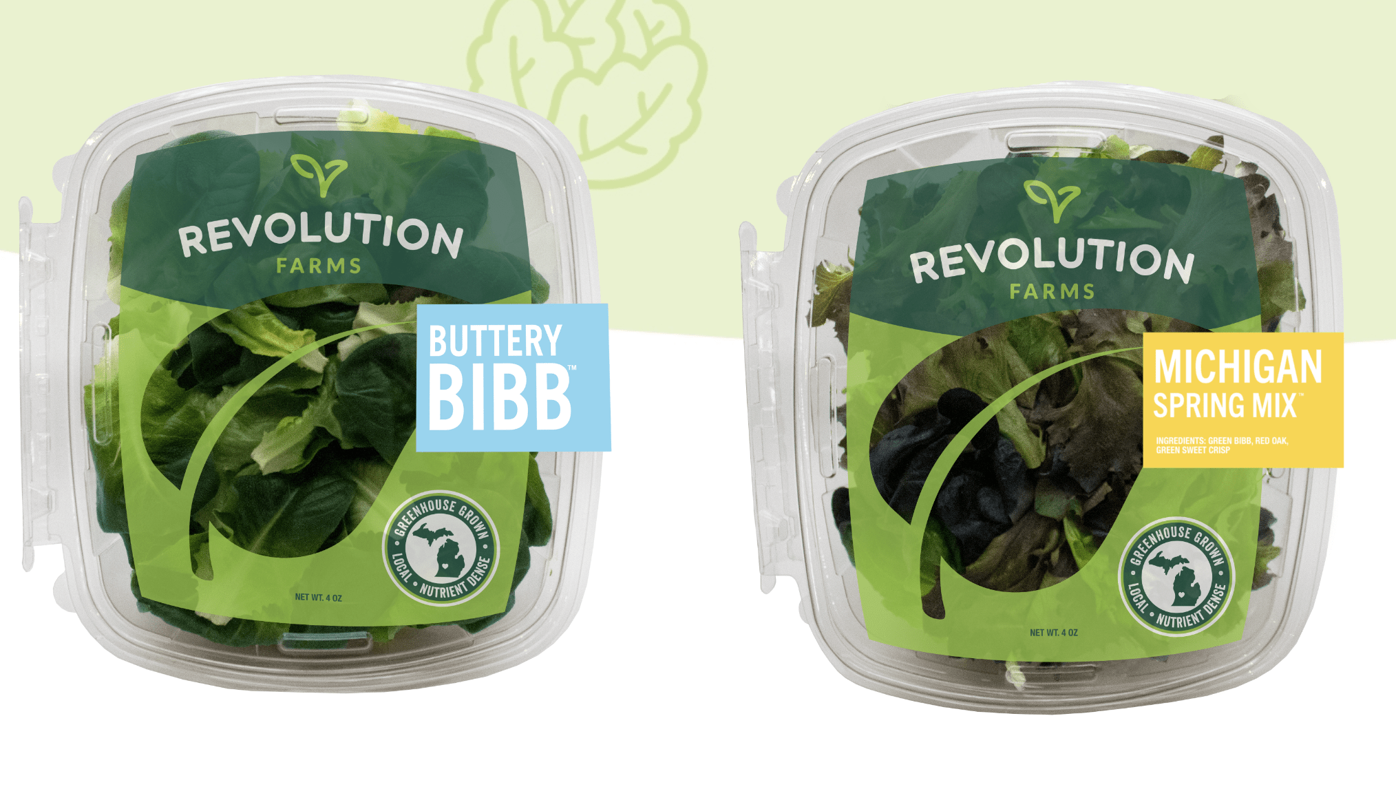 Revolution Farms packaged salad