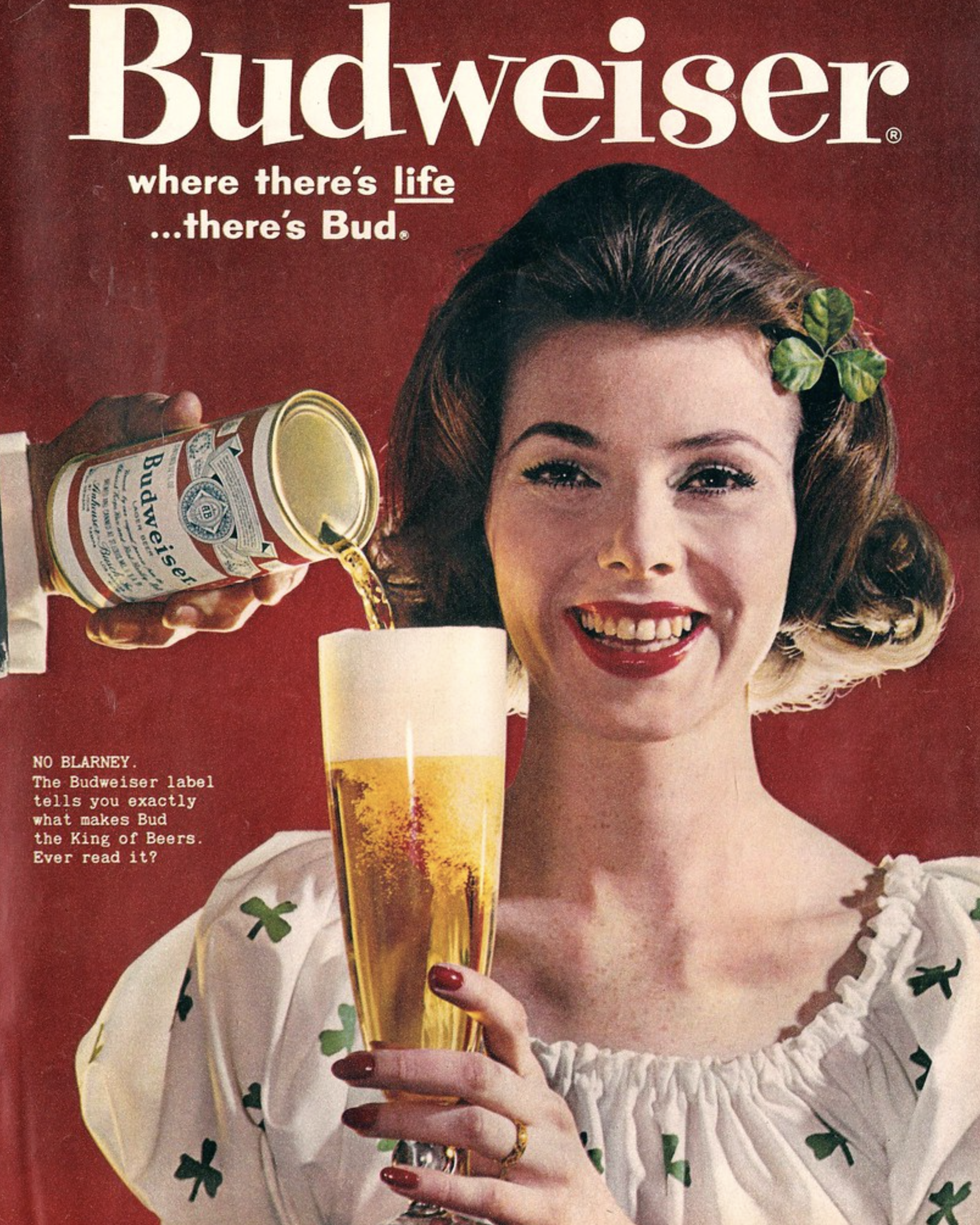 1960 Budweiser Beer ad Look Magazine