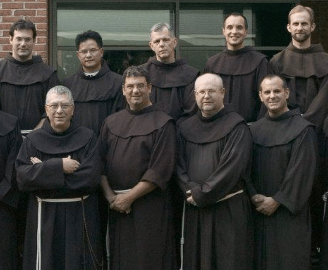 Monks from Holy Name College Friary