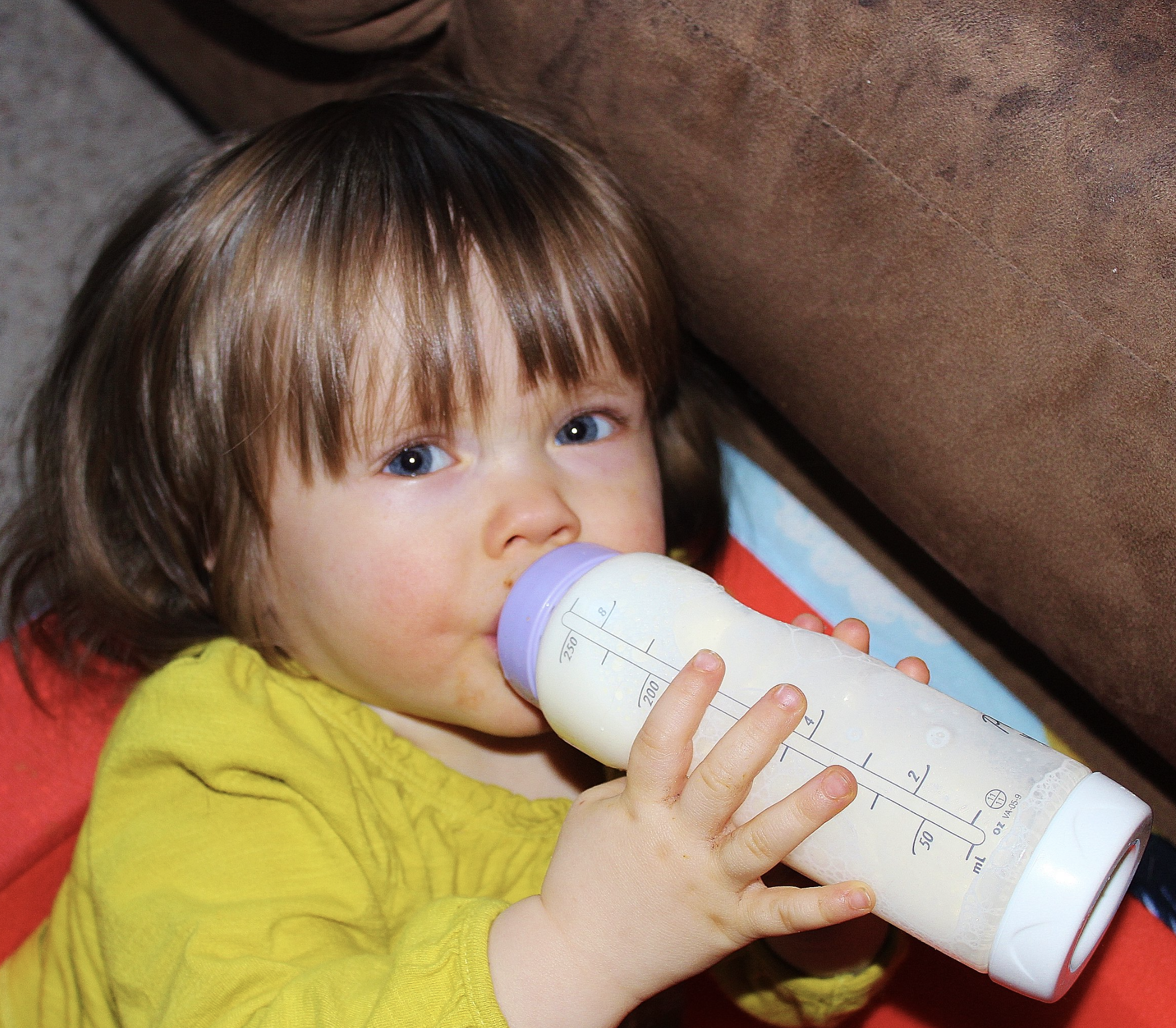 Child Drinking Milk