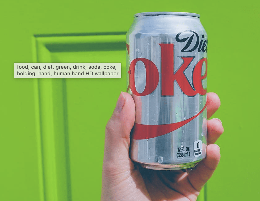 HAND HOLDING CAN OF DIET COKE