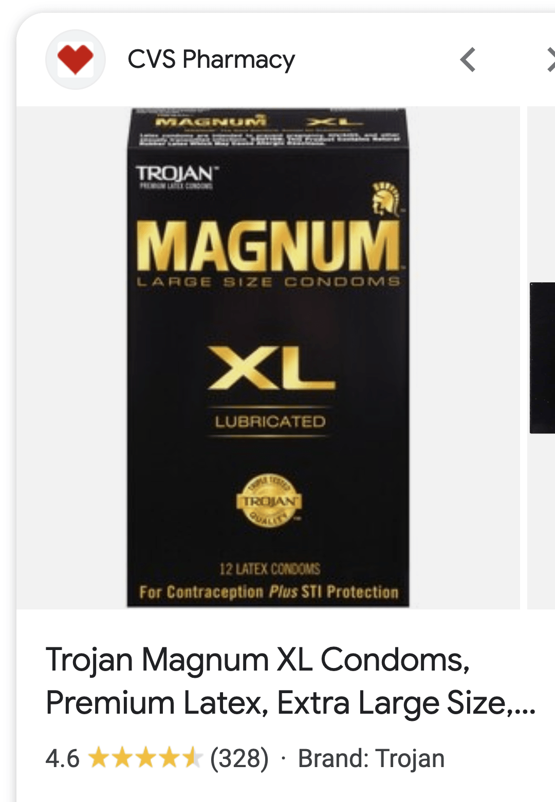 Trojan Magnum XL Condoms, Premium Latex, Extra Large Size
