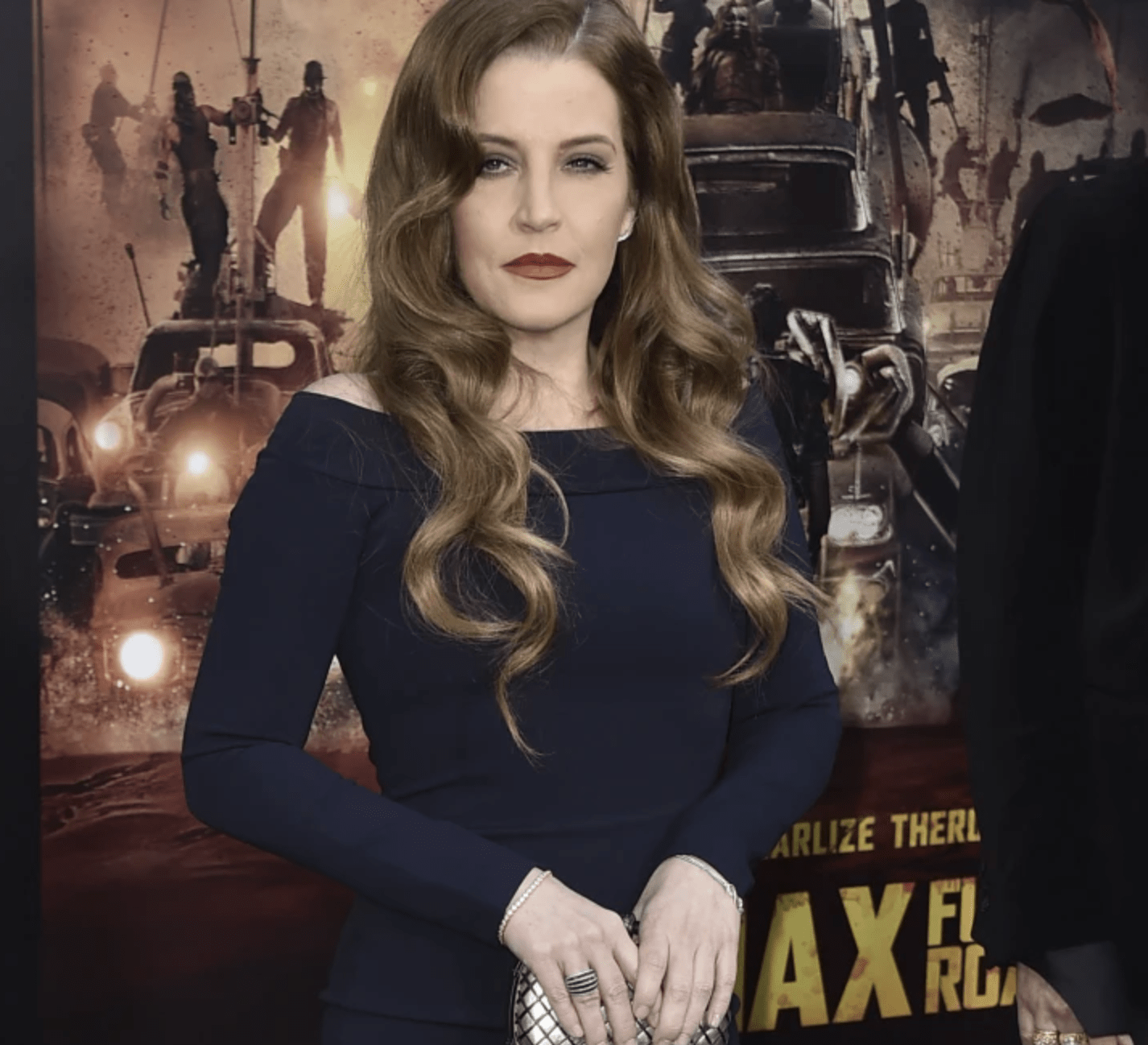 Lisa Marie Presley arrives at the Los Angeles premiere of “Mad Max: Fury Road” at the TCL Chinese Theatre on May 7, 2015.