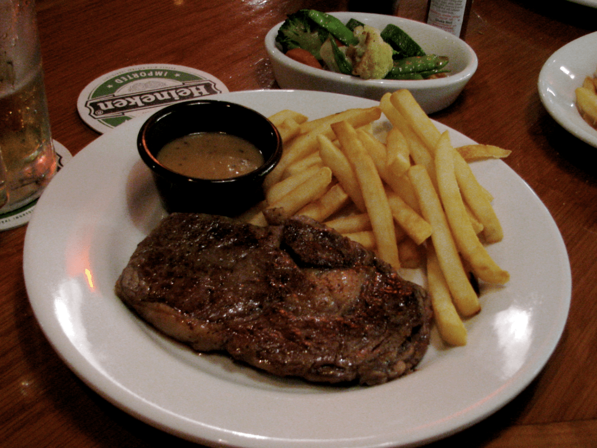Dinner at Outback Steakhouse