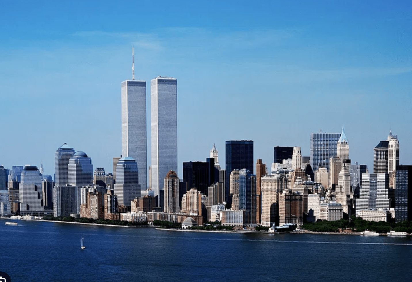 Manhattan skyline before 9/11