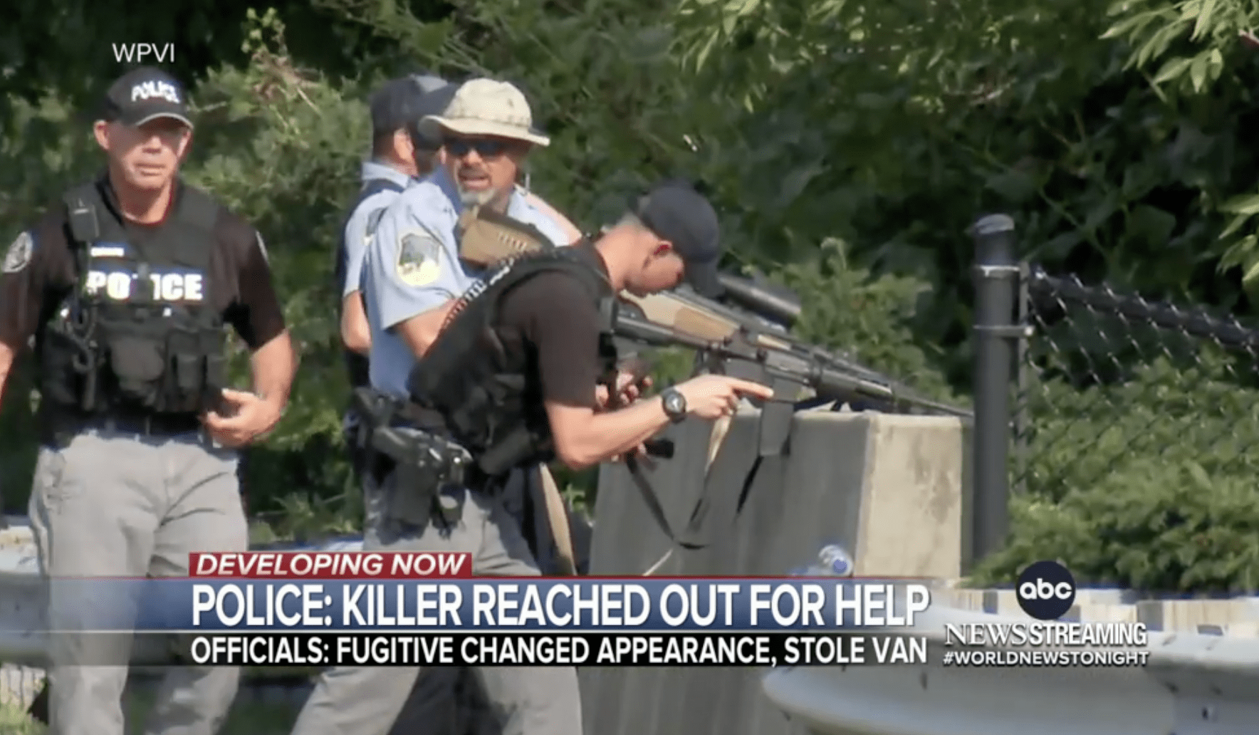 Police manhunt in Pennsylvaia
