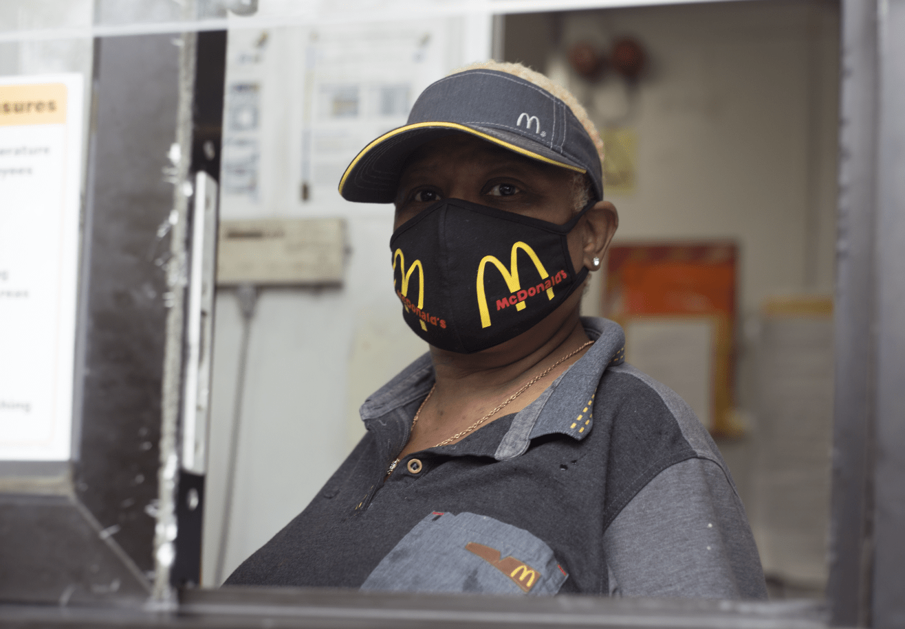 McDonald's worker, file photo