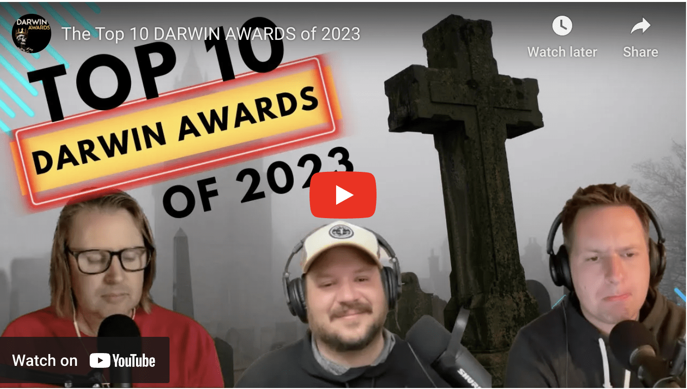 Screenshot, The Top 10 DARWIN AWARDS of 2023