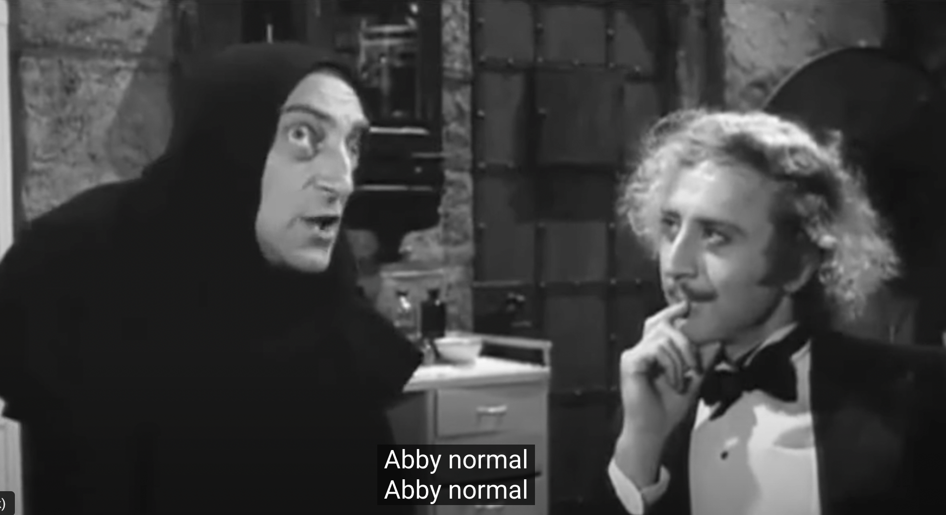 Young Frankenstein Abby Normal scene